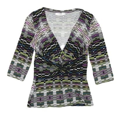Womens UK Size 8 Wallis Multicoloured Tunic Blouse