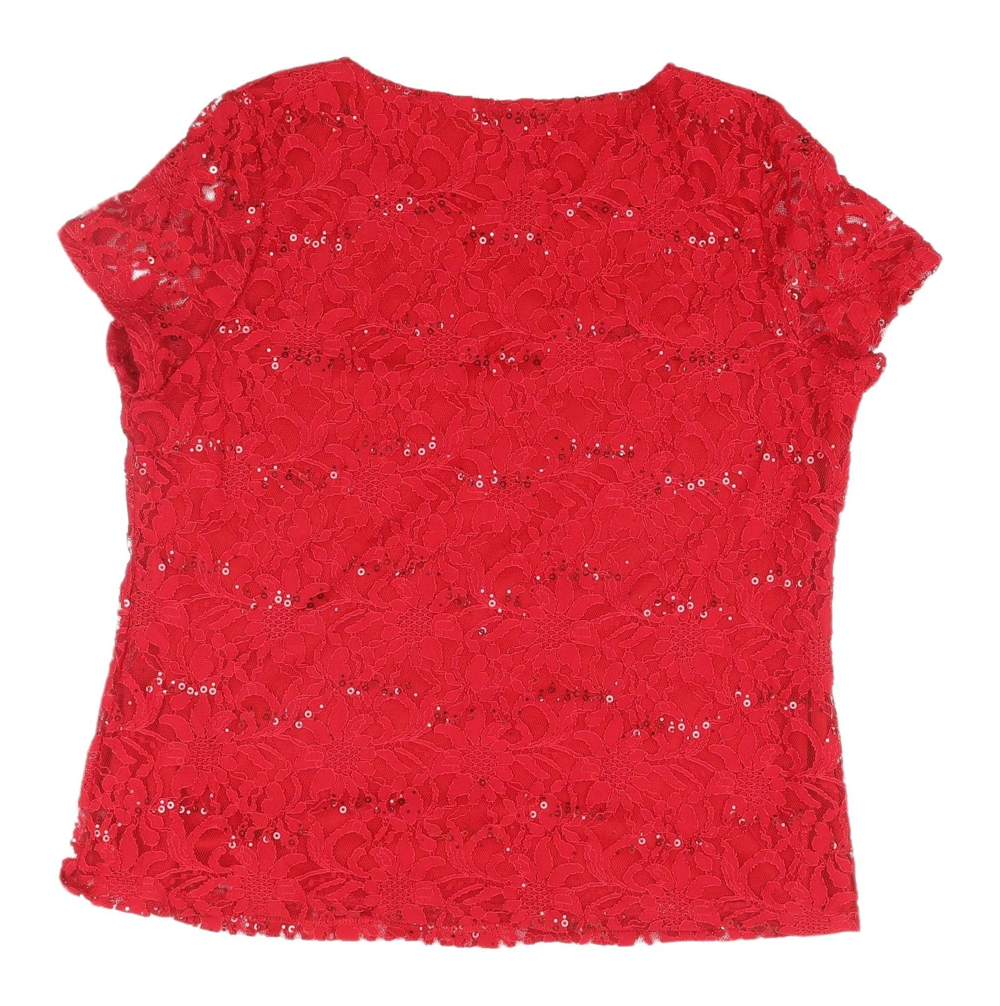 Womens UK Size 18 Soon Red Basic Blouse