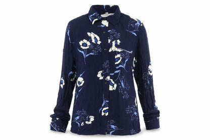 Womens UK Size S Grace & Mila Blue Basic Button-Up