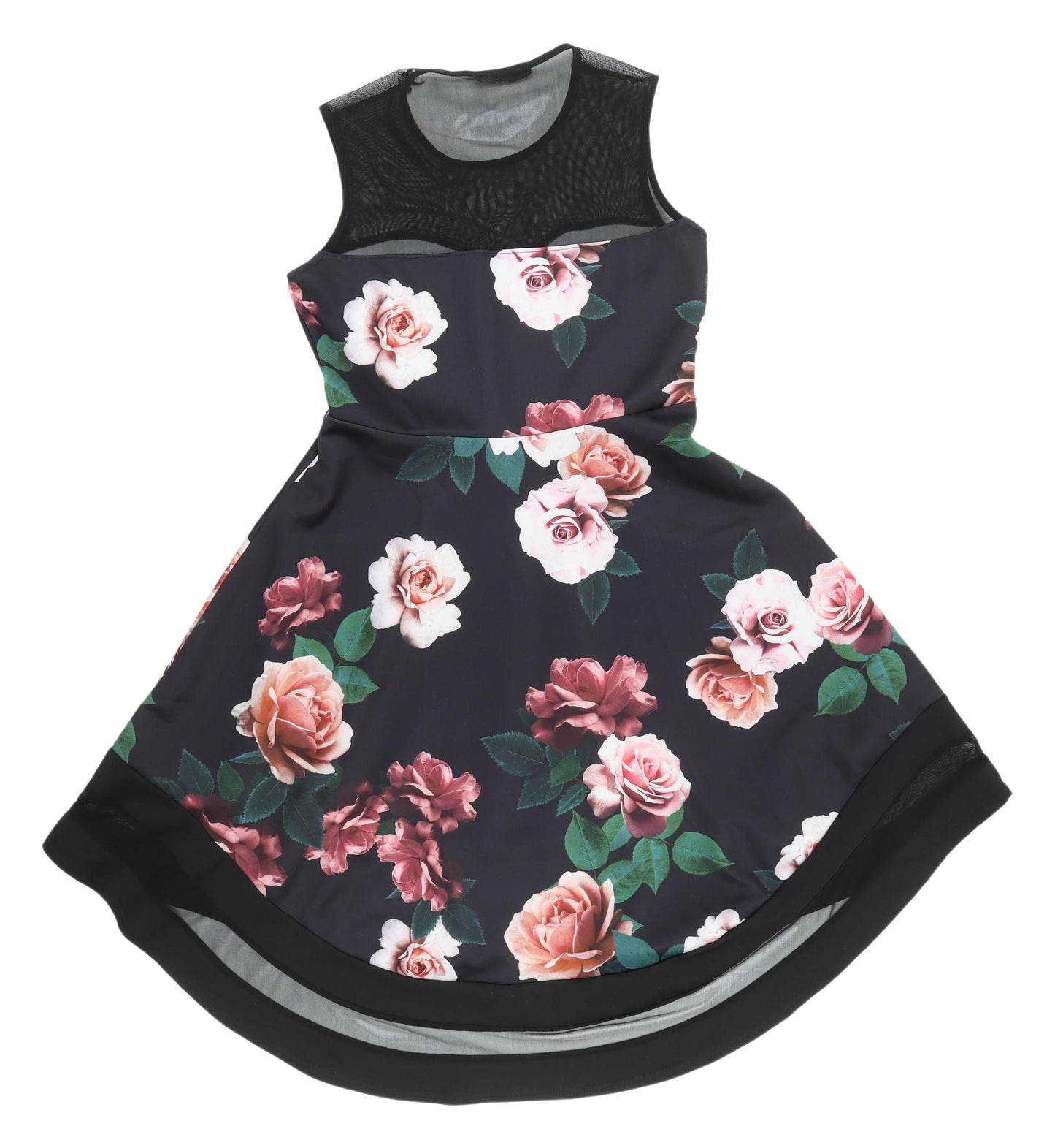 Quiz Women's Multicoloured Floral Skater Dress Size 12