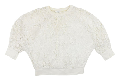 Womens UK Size 6 YAYA White Cropped Blouse