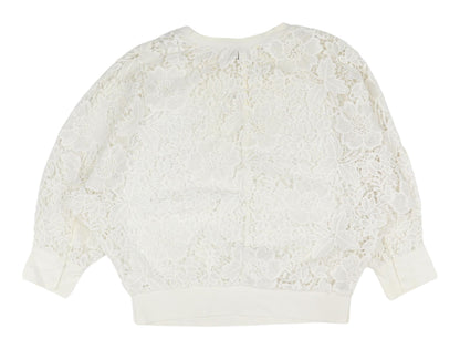 Womens UK Size 6 YAYA White Cropped Blouse