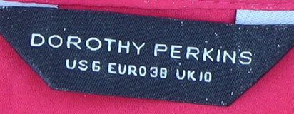 Womens UK Size 10 Dorothy Perkins Pink Basic Blouse
