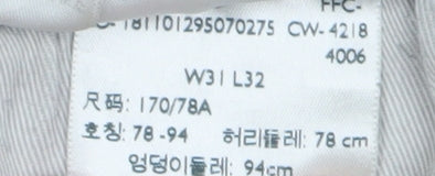 Levi's Premium Men's Black Straight Jeans, Size M