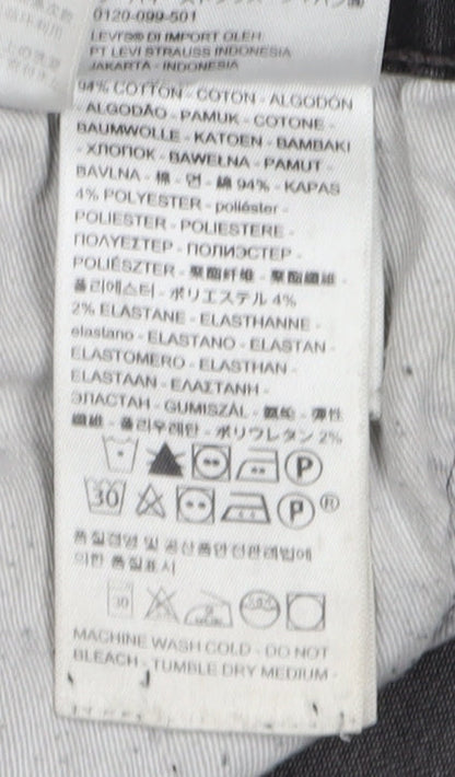 Levi's Premium Men's Black Straight Jeans, Size M