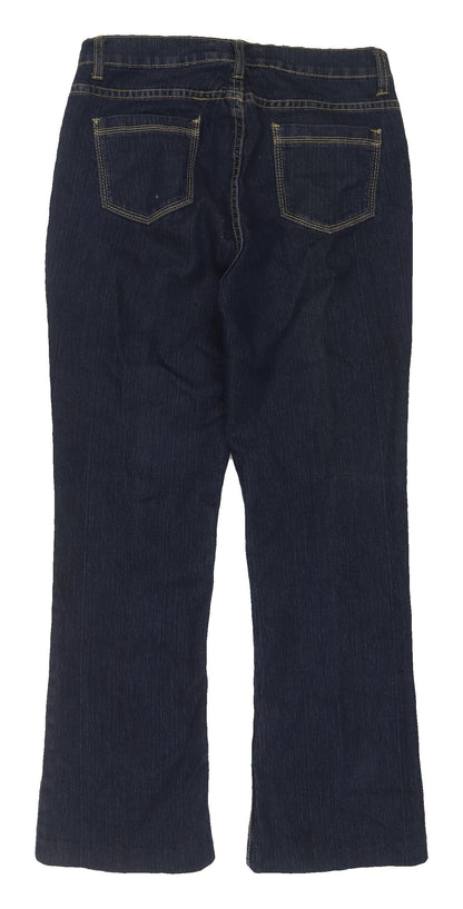 M&Co Women's Blue Straight Jeans Size 10