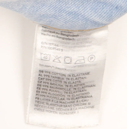 H&M Men's Light Blue Straight Jeans, Regular Fit 33/32