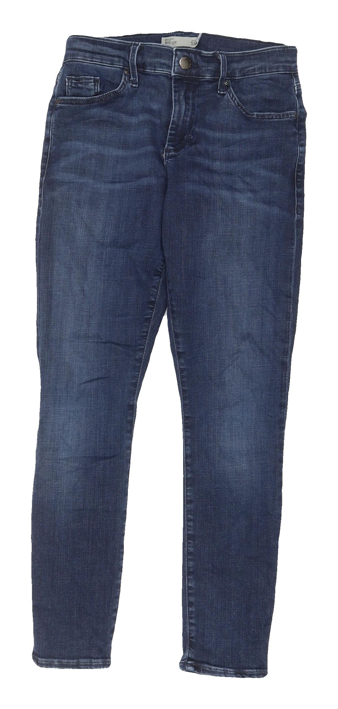 Topshop Women's Blue Skinny Jeans - Size 26