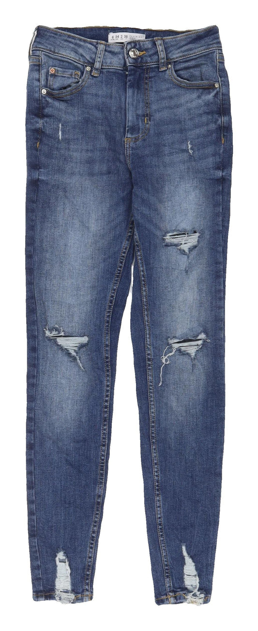 Denim Co. Women's Blue Skinny Jeans Size 6