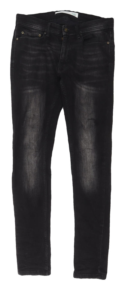 Burton Menswear Black Skinny Jeans, Size 28 - Men's Slim Fit