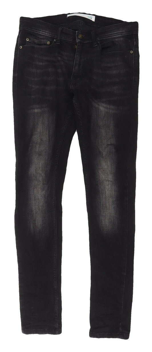 Burton Menswear Black Skinny Jeans, Size 28 - Men's Slim Fit