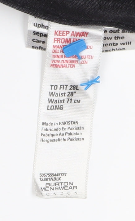 Burton Menswear Black Skinny Jeans, Size 28 - Men's Slim Fit