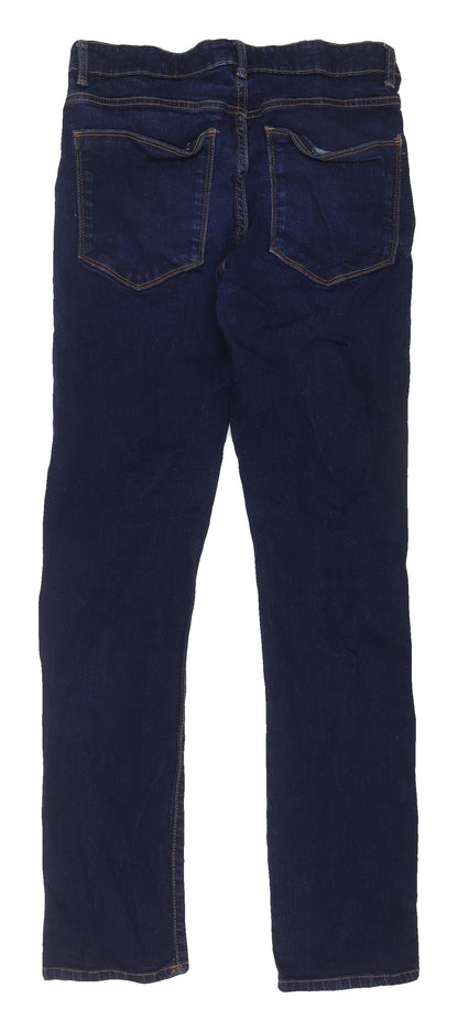 Very Man Men's Blue Straight Jeans - Size M, Dark Wash