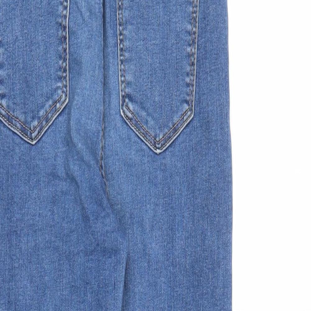Womens UK Size 10 Momokrom Regular Fit Skinny Blue Jeans