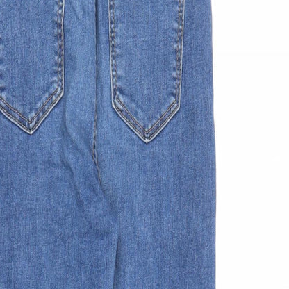 Womens UK Size 10 Momokrom Regular Fit Skinny Blue Jeans