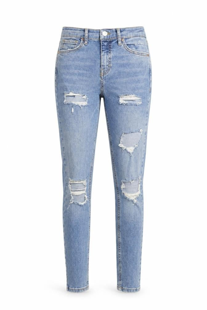 Womens UK Size 24 in Topshop Regular Fit Skinny Blue Jeans
