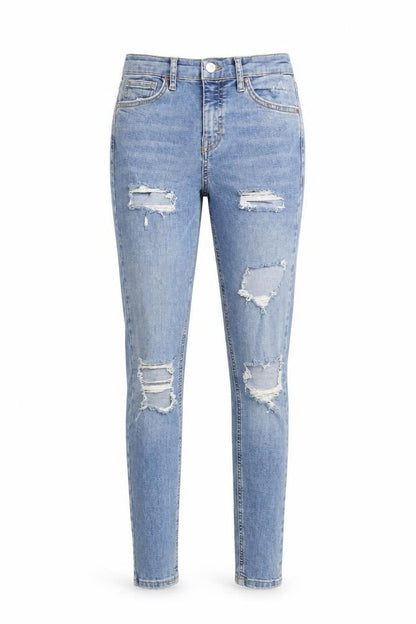Womens UK Size 24 in Topshop Regular Fit Skinny Blue Jeans