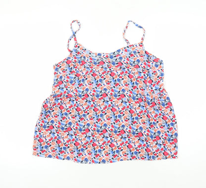 Womens UK Size 14 Marks and Spencer Multicoloured Camisole Tank