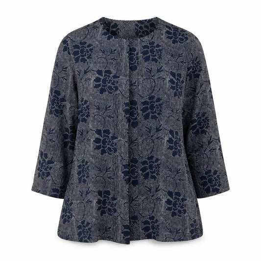 Womens UK Size 10 EAST Blue Basic Blouse