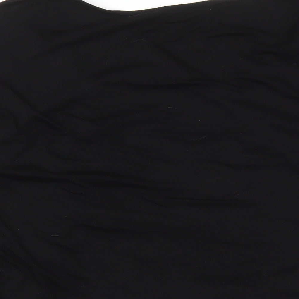 Womens UK Size 18 Roman Black Basic Blouse