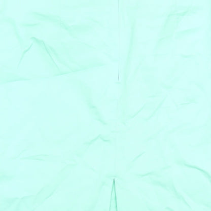 Oodji Womens Green Cotton A-Line Skirt Size 36 in Zip