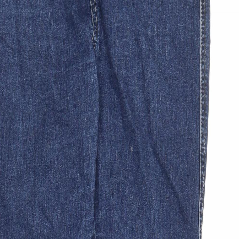 Parisian Womens Blue Cotton Jegging Jeans Size 10 L29 in Regular - Elasticated Waist