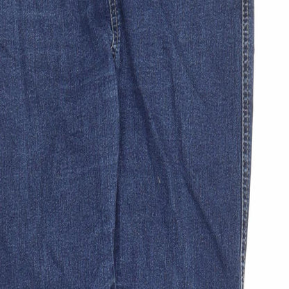Parisian Womens Blue Cotton Jegging Jeans Size 10 L29 in Regular - Elasticated Waist