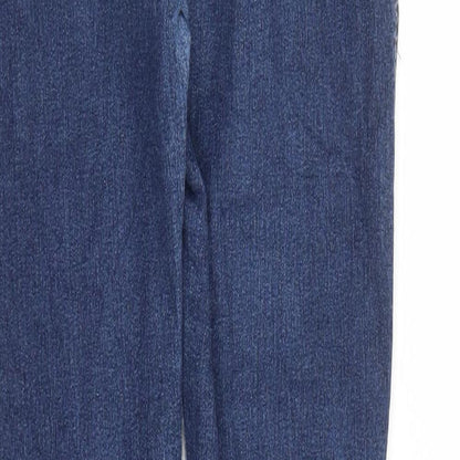 Parisian Womens Blue Cotton Jegging Jeans Size 10 L29 in Regular - Elasticated Waist