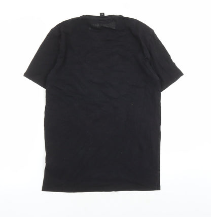 Just Cavalli Mens Black Cotton T-Shirt Size M Crew Neck