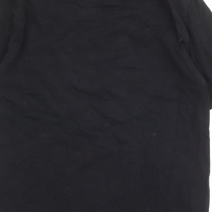 Just Cavalli Mens Black Cotton T-Shirt Size M Crew Neck