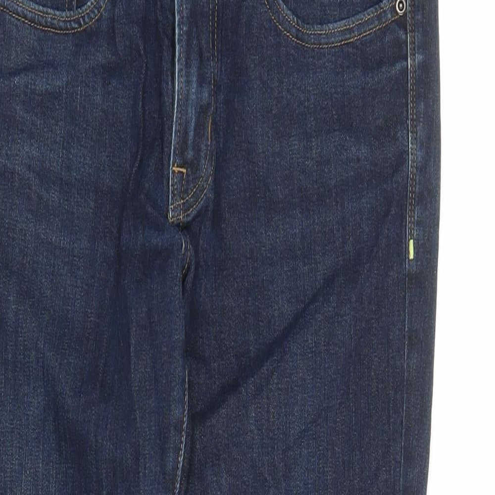 Urban Mens Blue Cotton Straight Jeans Size 30 in L31 in Regular Zip - Pockets