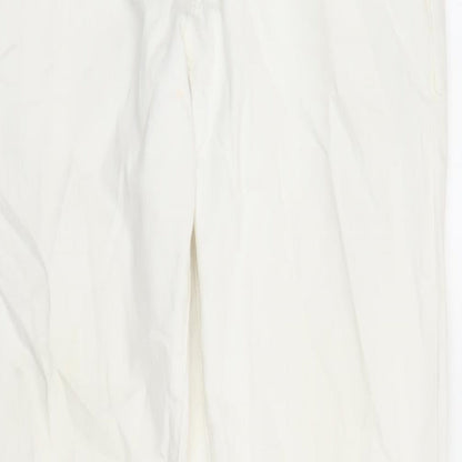Mens UK Size 30 in river is Slim Fit Straight White Jeans