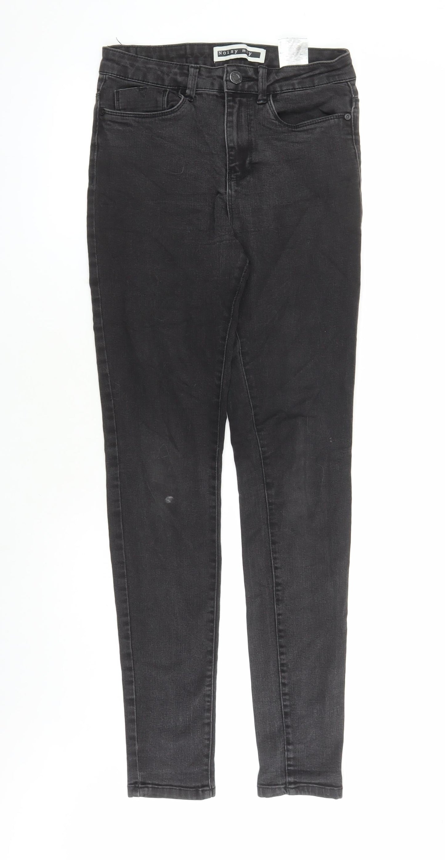 Noisy may Womens Black Cotton Skinny Jeans Size 28 in L30 in Regular Zip - Pockets