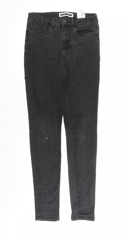 Noisy may Womens Black Cotton Skinny Jeans Size 28 in L30 in Regular Zip - Pockets