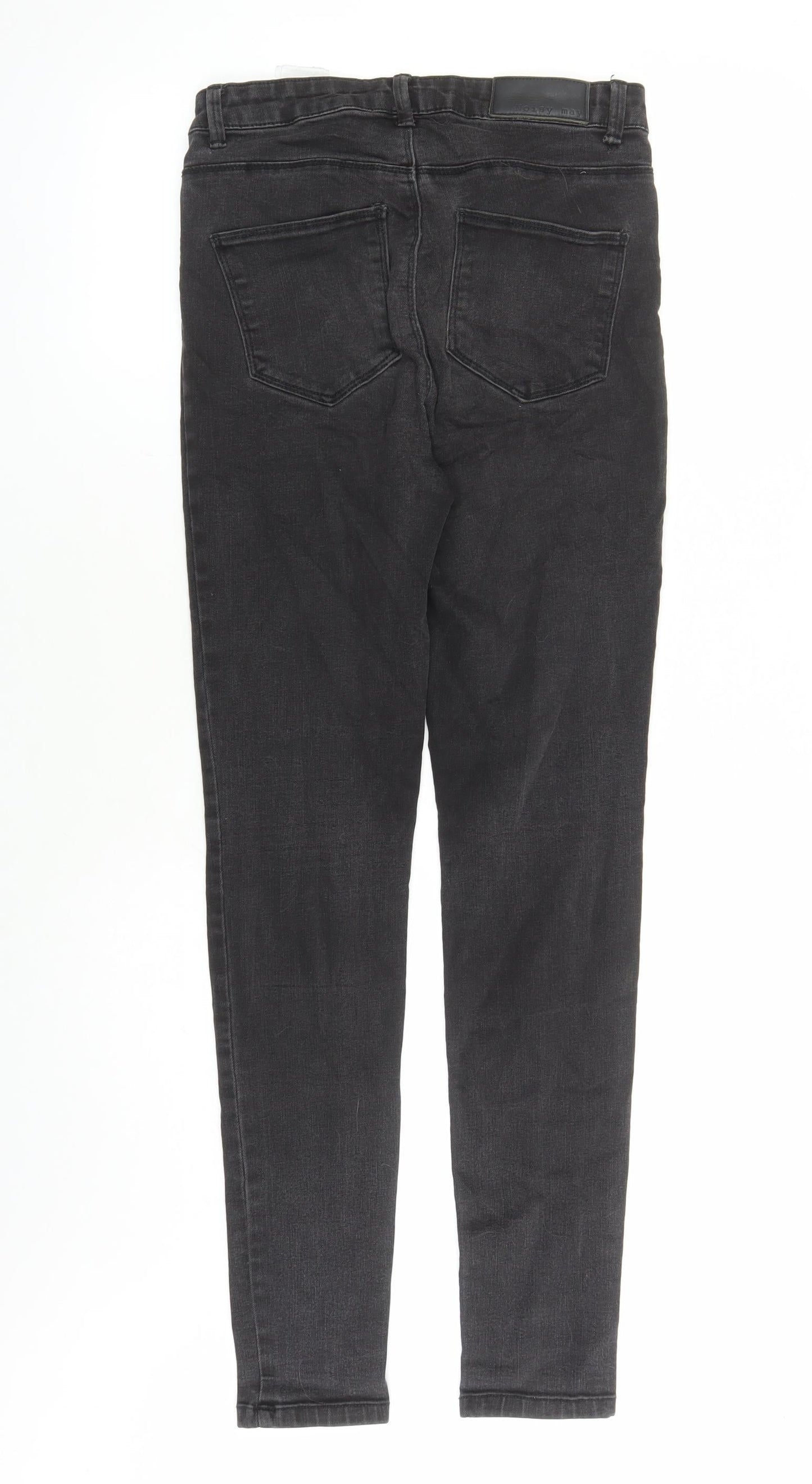 Noisy may Womens Black Cotton Skinny Jeans Size 28 in L30 in Regular Zip - Pockets