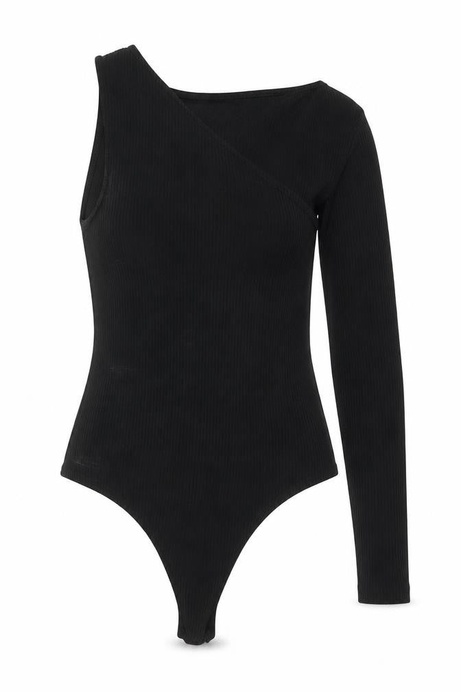 Womens UK Size 8 ASOS One-Piece Black Bodysuit