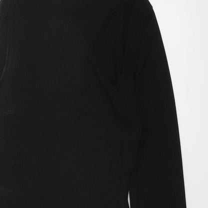 Womens UK Size 8 ASOS One-Piece Black Bodysuit