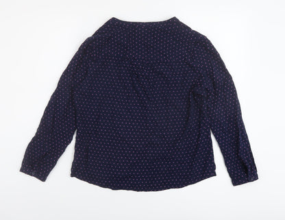 Womens UK Size S Gap Black Basic Blouse