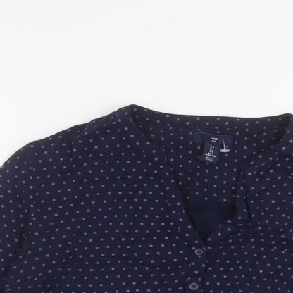 Womens UK Size S Gap Black Basic Blouse