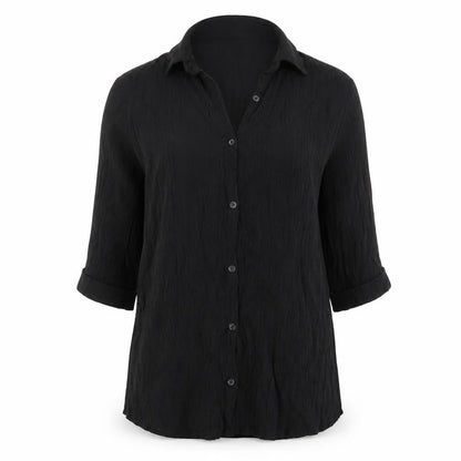 Womens UK Size 12 Boohoo Black Basic Blouse
