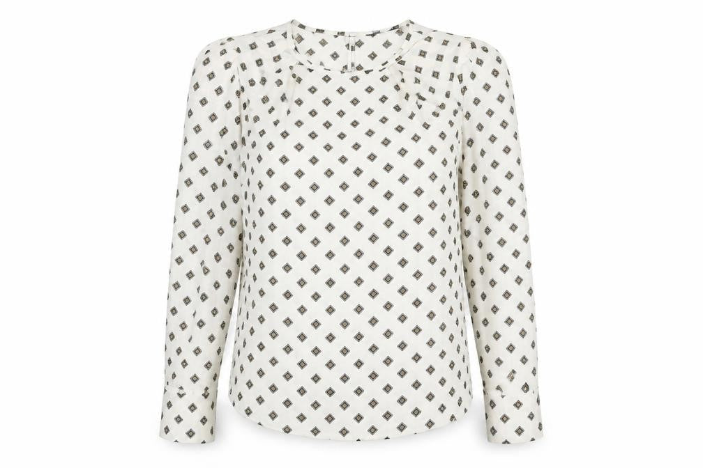 Womens UK Size 10 Marks and Spencer Ivory Basic Blouse