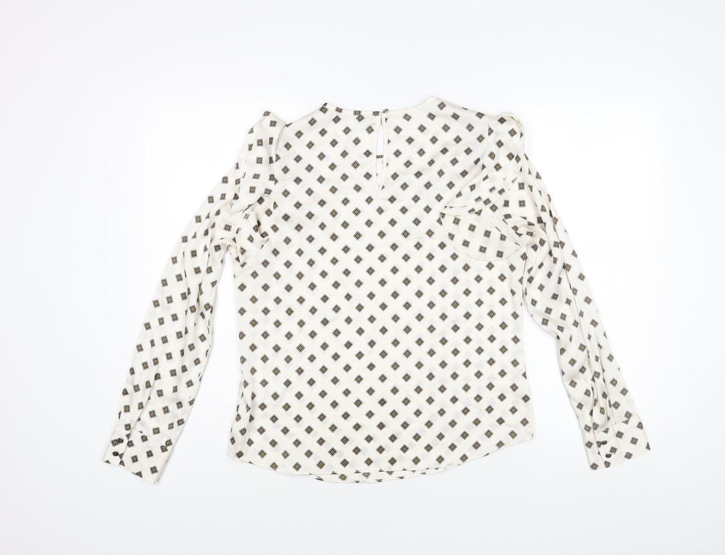 Womens UK Size 10 Marks and Spencer Ivory Basic Blouse
