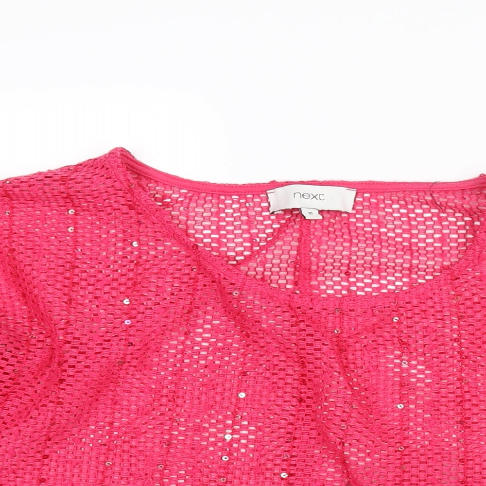 Womens UK Size 10 NEXT Pink Pullover Jumper