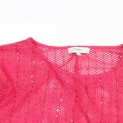 Womens UK Size 10 NEXT Pink Pullover Jumper