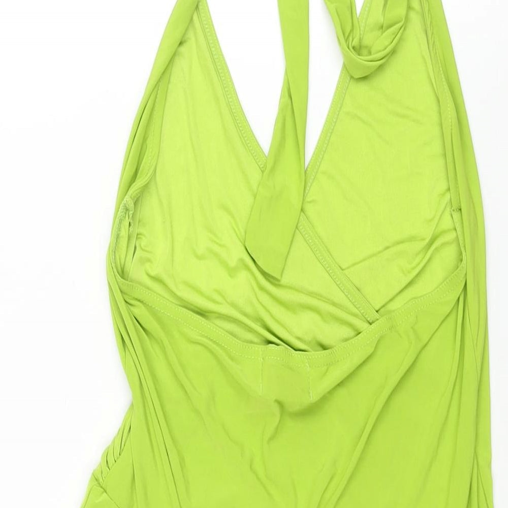 Womens UK Size 10 ASOS Green Camisole Blouse