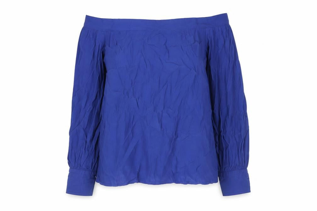 Womens UK Size 10 Warehouse Blue Basic Blouse
