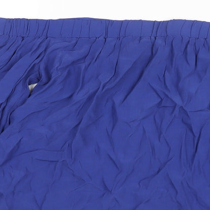 Womens UK Size 10 Warehouse Blue Basic Blouse