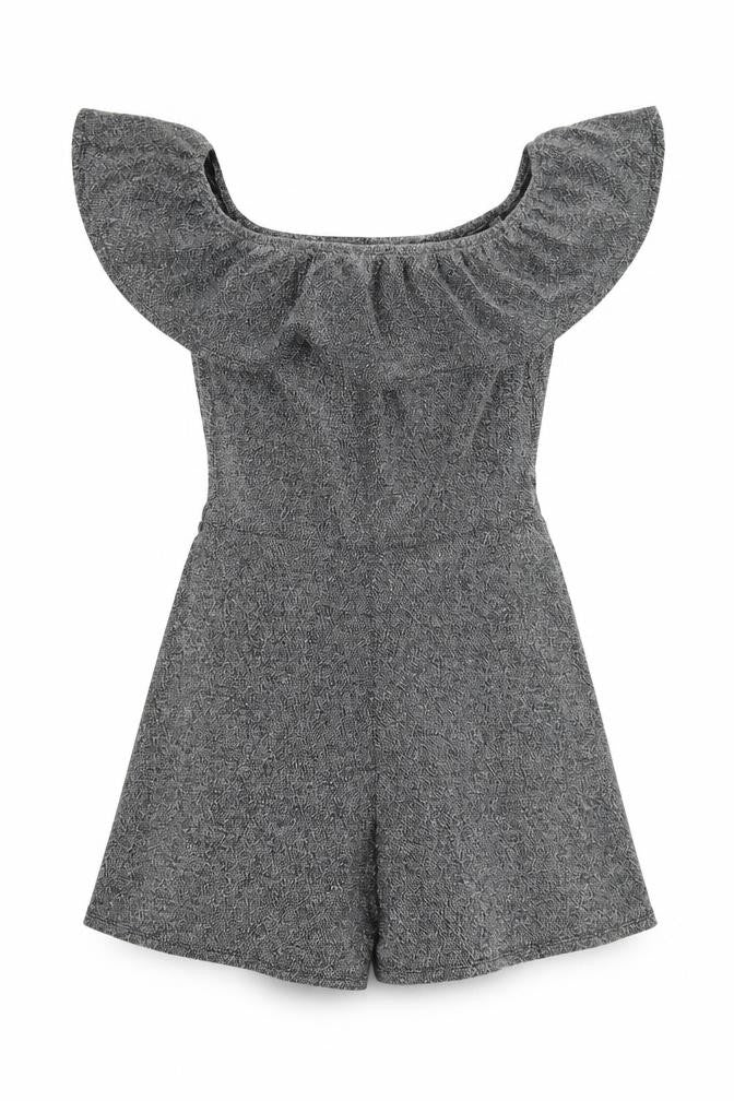 Womens UK Size 6 Miss Selfridge One-Piece Silver Playsuit