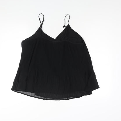 Womens UK Size 16 Very Black Camisole Blouse