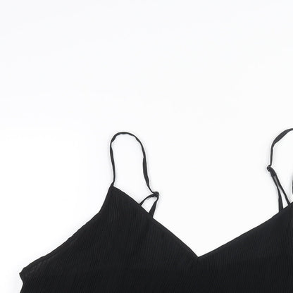 Womens UK Size 16 Very Black Camisole Blouse